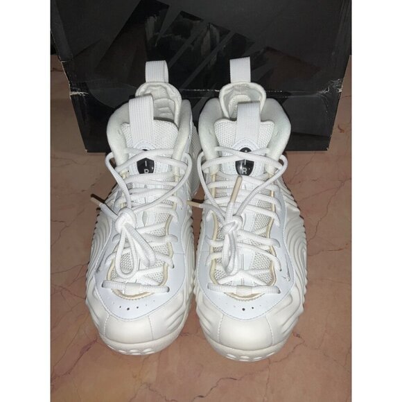 Nike COMME des GARCONS Homme Plus Nike Foamposite in White New with Box Sneakers - Picture 5 of 16